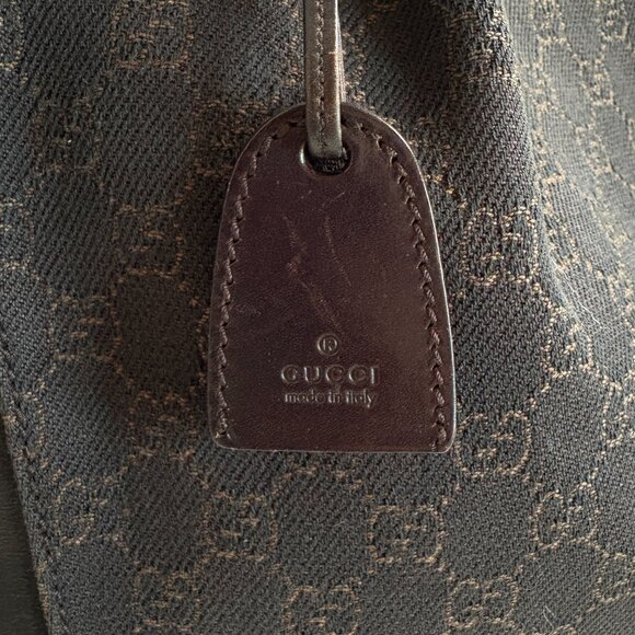 Gucci Monogram Tote Bag Dark Brown - Picture 5 of 13